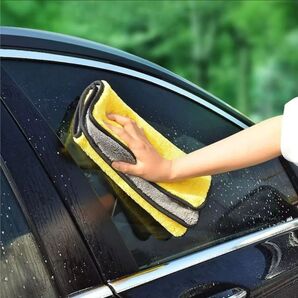 【洗車3点セット】超吸水マイクロファイバータオル+洗車グローブ+車内ダストブラシ|傷つけずにしっかり汚れ落ち|多用途&速乾