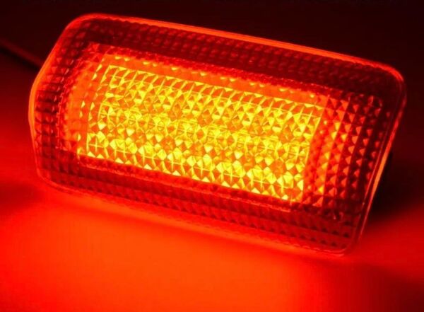 爆光LED US北米仕様 ドアカーテシランプ トヨタ・レクサス・日産対応(赤)2個セット