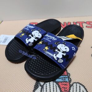 スヌーピー サンダル スリッパ ネイビー ロッカーサンダル 24〜25cm