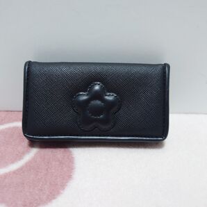 マリークワント キーケース 中古品 USED ブラック デイジー キーリング