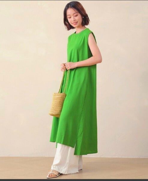 ノースリーブAラインロングワンピース/Doux Belle/タグ付き新品・未使用
