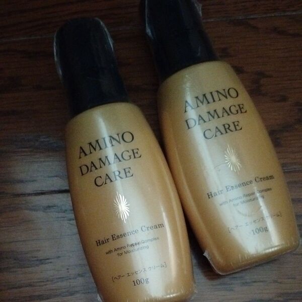アミノダメージケアヘアエッセンスクリーム洗い流さないヘアートリートメント100g×2本日本製未開封髪に優しいアミノケア旧エイボン