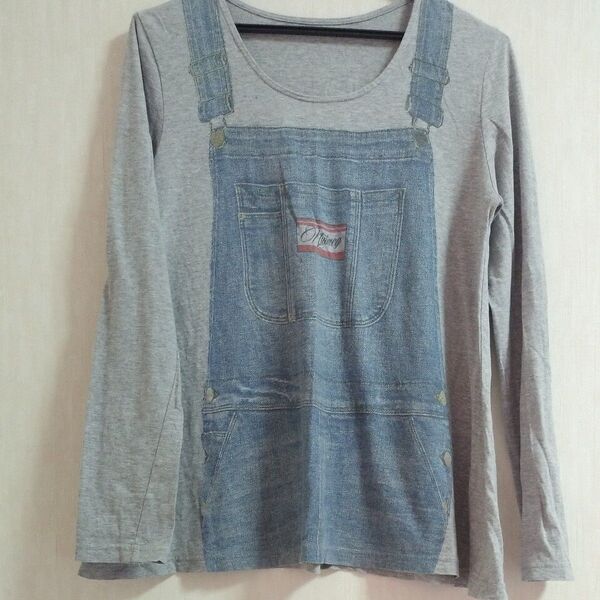 Aライン長袖 薄手TシャツNutmeg日本製綿100サイズ38