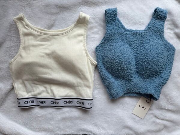 〔GRL〕カップ付きタンクトップセット