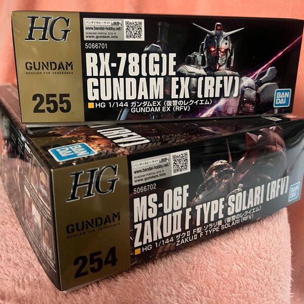 【未組立】 ガンプラ 1/144 HG 復讐のレクイエム ガンダムEX ザクII F型 ソラリ機 セット