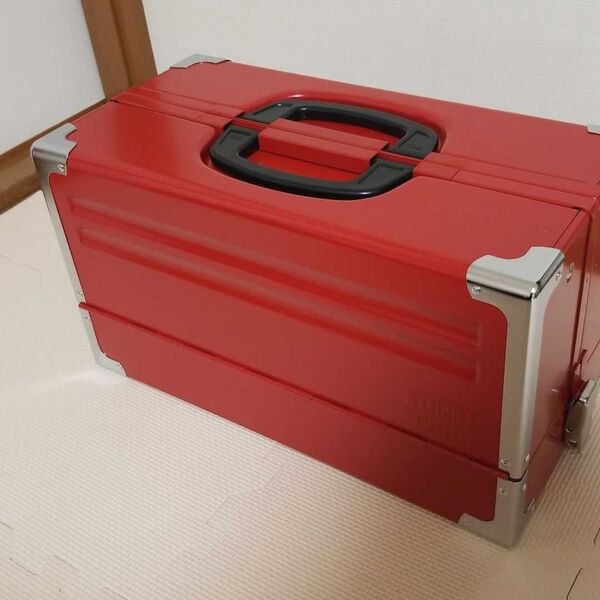 TONE トネ 両開きメタルケース 工具箱 レッド トレー付き 未使用