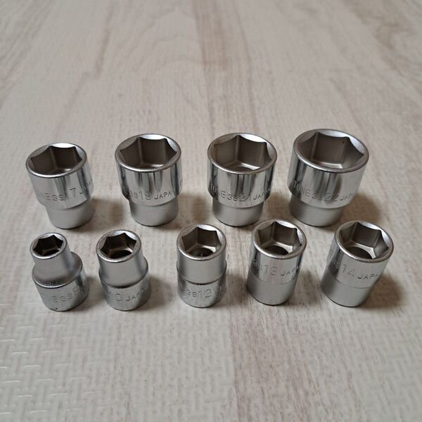 TONE トネ 9.5 3/8 ソケット(6角) 9点 工具セット 未使用