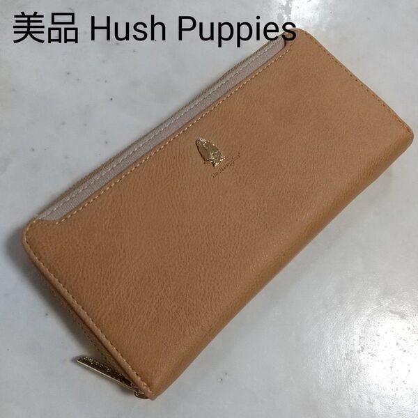 美品 ハッシュパピー Hush Puppies ラウンドファスナー 財布