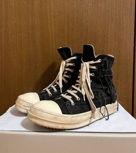 Rick Owens DRKSHDW Slashed Sneaks サイズ41 箱付き
