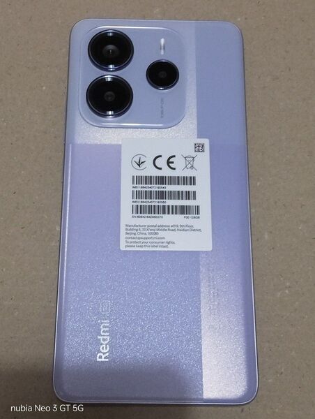Xiaomi Redmi Note 14 5G 6G/128G ラベンダーパープル 中古美品