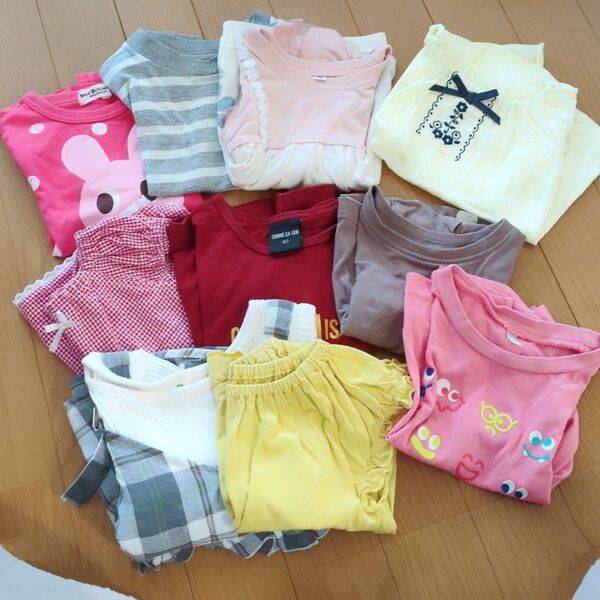 【子ども服】まとめ売り 女の子 (80~95) 西松屋 COMME CA ISM コムサ 半袖 ワンピース キッズ ベビー
