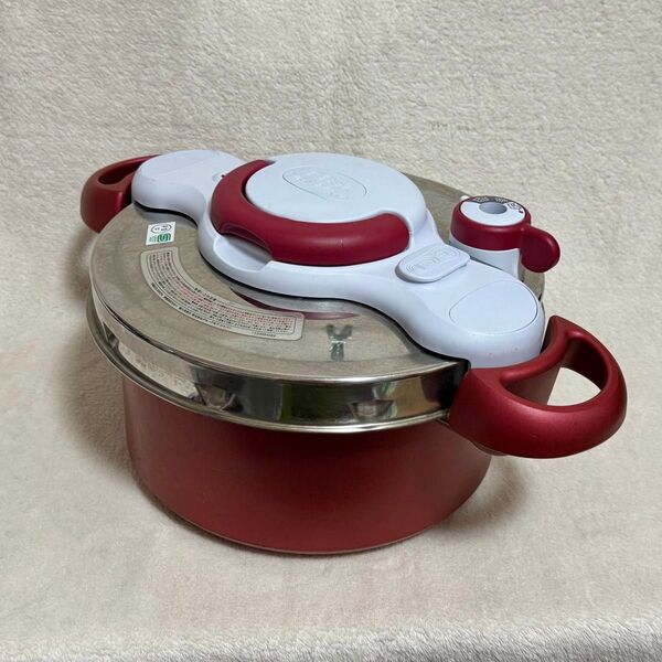 T-fal ティファール 圧力鍋 クリプソ ミニット デュオ ルージュワンダーシェフ 4L レッド