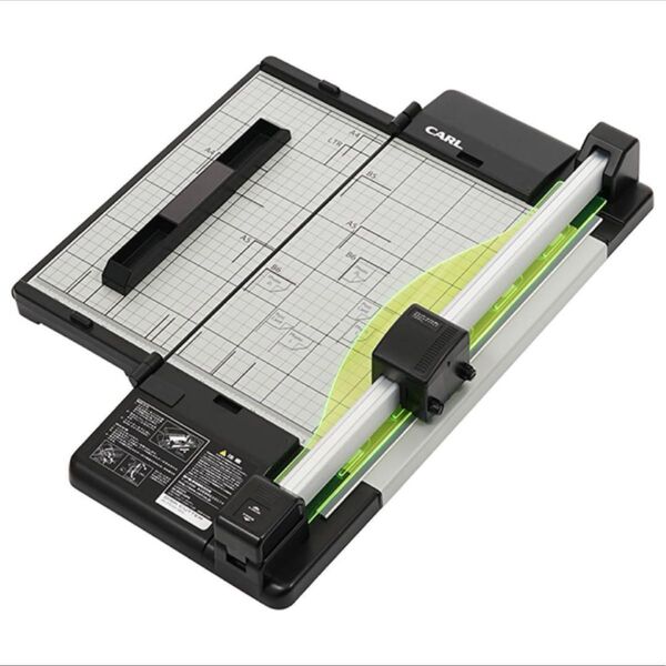 美品 CARL 裁断機 ディスクカッター スリム DC-F5100 A4 事務用ペーパーカッター