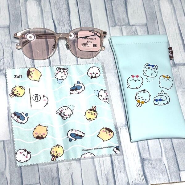 Zoff ちいかわ2 サングラス(みんなモデル) 新品未使用 ゾフ ピンク(クリア)