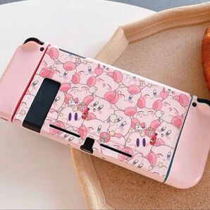 任天堂Switch シリコン保護カバー 通常盤 カービィ うめつくし ピンク