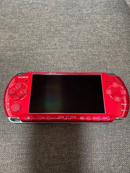 【中古】SONY PlayStation Portable プレイステーションポータブル PSP-3000 レッド 本体