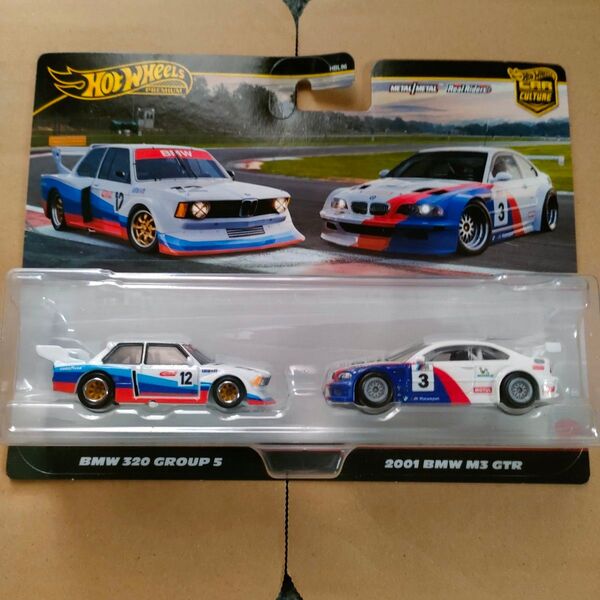ホットウィール プレミアム2パック BMW320グループ5 BMW M3 GTR