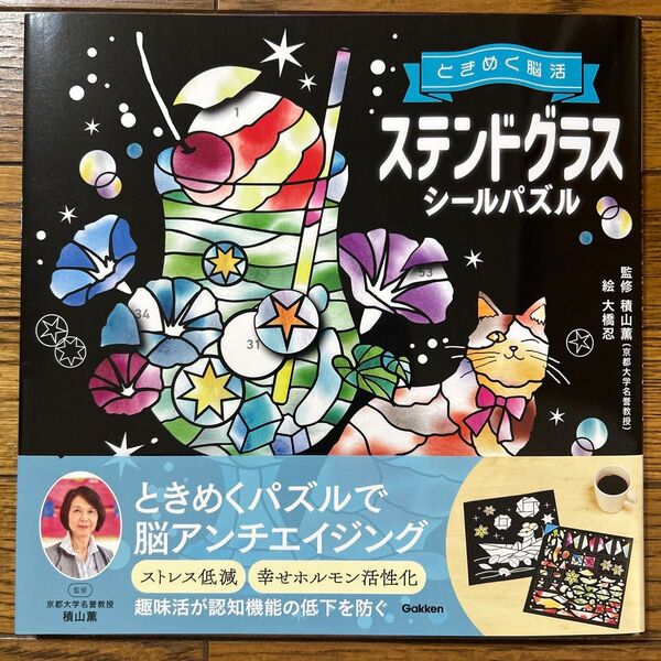 ときめく脳活ステンドグラスシールパズル 積山薫/監修 大橋忍/絵