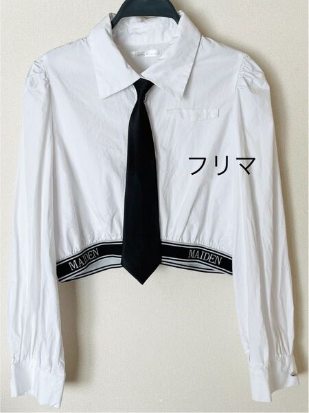 夢展望 DearMyLoveMillor ディアマイラブミラー ロゴバンテージネクタイシャツ 白