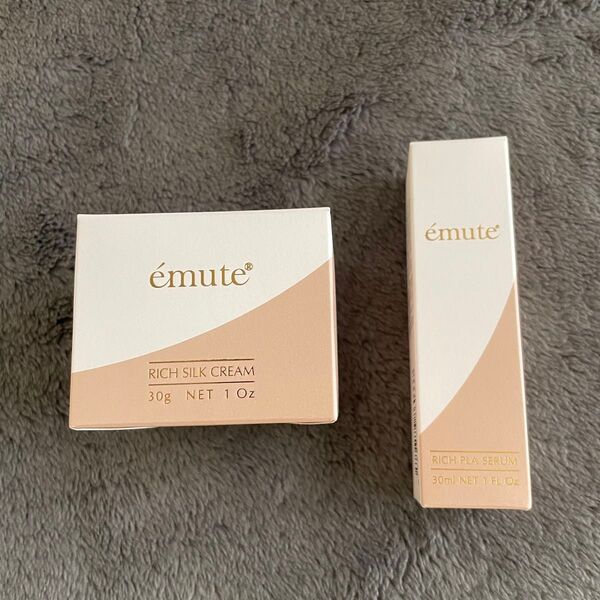 【即購入不可 】emute エミューテ リッチシルククリーム リッチプラセラム 美容液