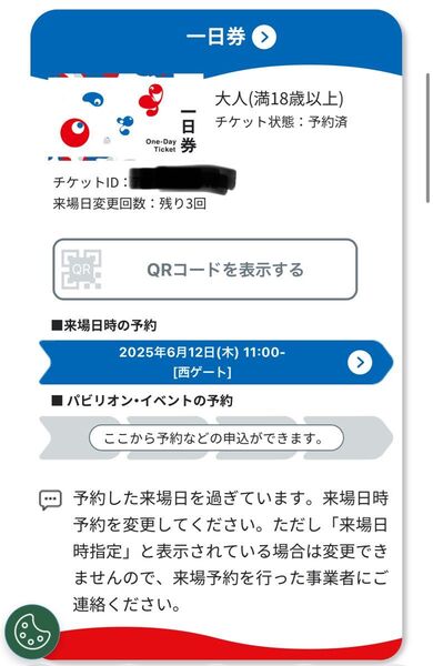 大阪万博チケット 大人1枚【土日祝日可能】