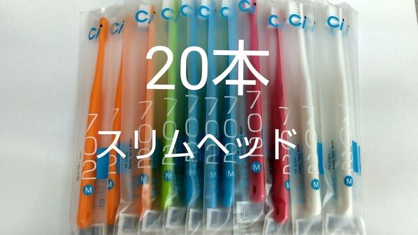 20本セット 歯科医院専用スリムヘッド歯ブラシCi 702 ふつう(703やわらかめに変更可能