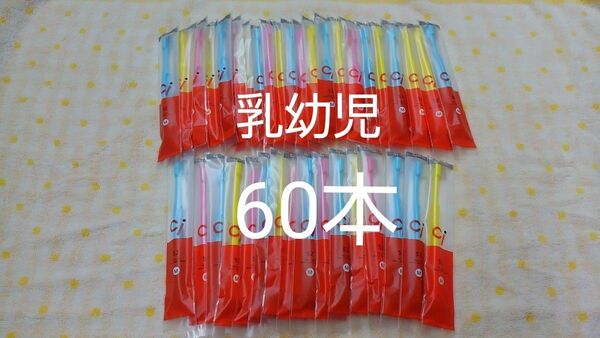 60本セット 乳幼児歯科医院専用 ミニミニサイズ歯ブラシ Ci52 【