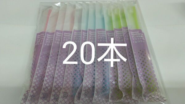 20本 歯科医院専用デンタル歯ブラシふつう☆