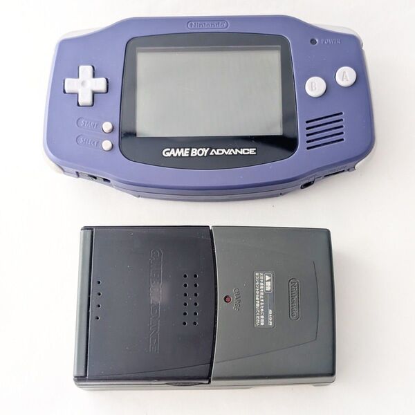 【ジャンク】ゲームボーイアドバンス 本体 バイオレット バッテリーチャージャー付き 任天堂 GBA GAME BOY