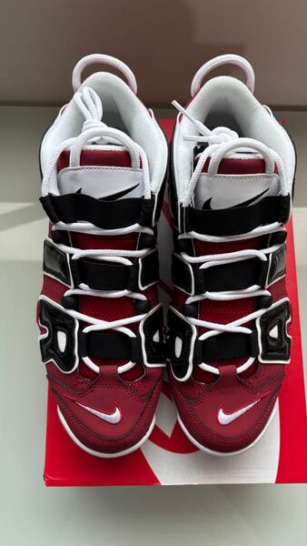 ラスト 28cm Nike Air More Uptempo ’96 ナイキ エアモアアップテンポ ブラック バーシティレッド