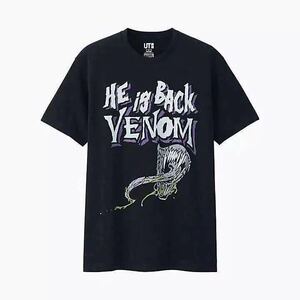 ユニクロ ベノム UT Tシャツ メンズM Venom UNIQLO マーベルグラフィックT ヴェノム スパイダーマン MARVEL アイアンマン エディブロック