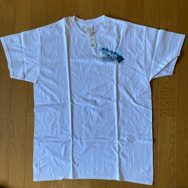 ハワイ 半袖Tシャツ 新品タグ付き Lサイズ バックプリント ホワイト 白
