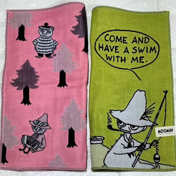 新品2枚 3重ガーゼ ムーミン リトルミイ スナフキン スノークのおじょうさん トゥーティッキ パパ ママ MOOMIN