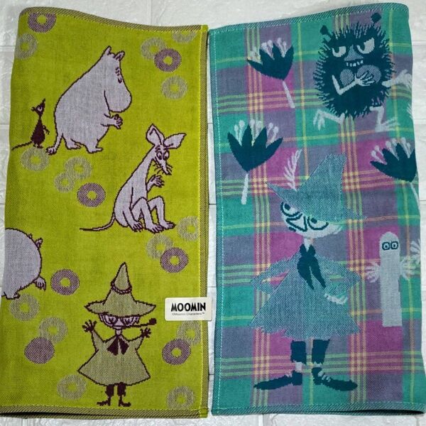 新品2枚 3重ガーゼ ムーミン リトルミイ スナフキン スノークのおじょうさん スティンキー パパ ママ MOOMIN