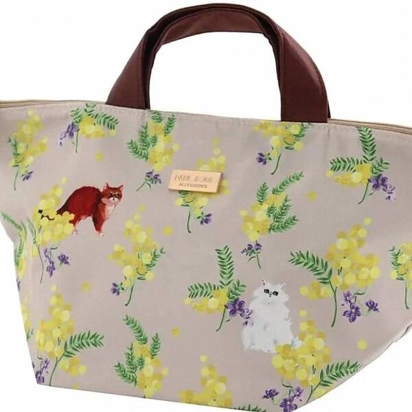 定価4,180円 新品 POUL&JOE ポールアンドジョー ジプシー ヌネット 簡易保冷保温折りたたみトートバック ミモザ