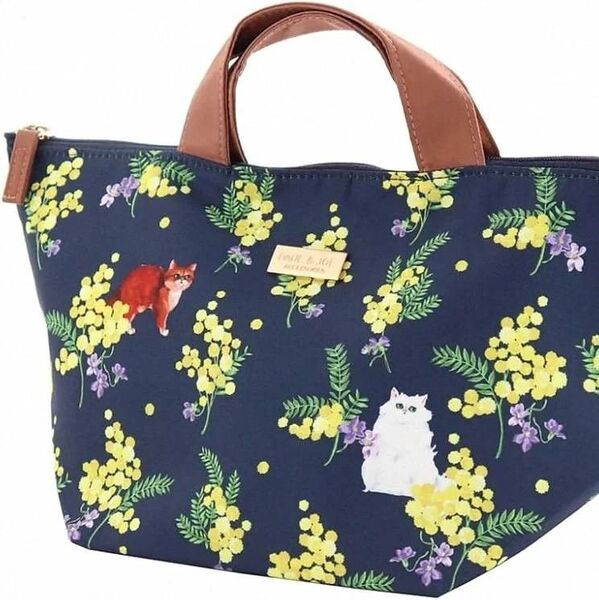 定価4,180円 新品 POUL&JOE ポールアンドジョー ジプシー ヌネット 簡易保冷保温折りたたみトートバック ミモザ