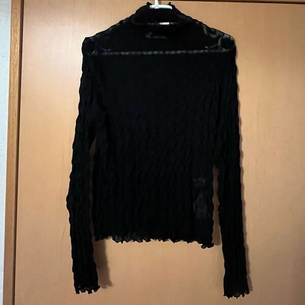 センスオブプレイス tシャツ ウェーブパターンハイネックシアートップ レディース AA34-21A016