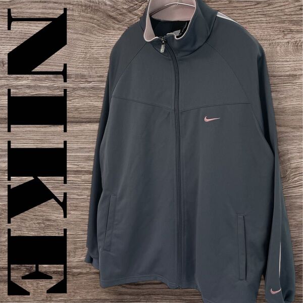 NIKE ナイキ ジャージ パーカー トップス 長袖 スポーツウェア レディース L グレー