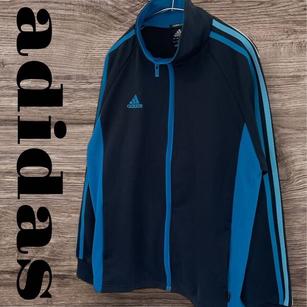 adidas アディダス ジャージ ジャケット アウター 上着 スポーツウェア メンズ S ブラック 黒