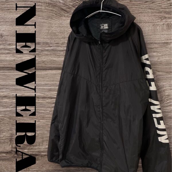 NEWERA ニューエラ ジャケット アウター 上着 ウインドブレーカー スポーツウェア メンズ 3L XXL ブラック 黒