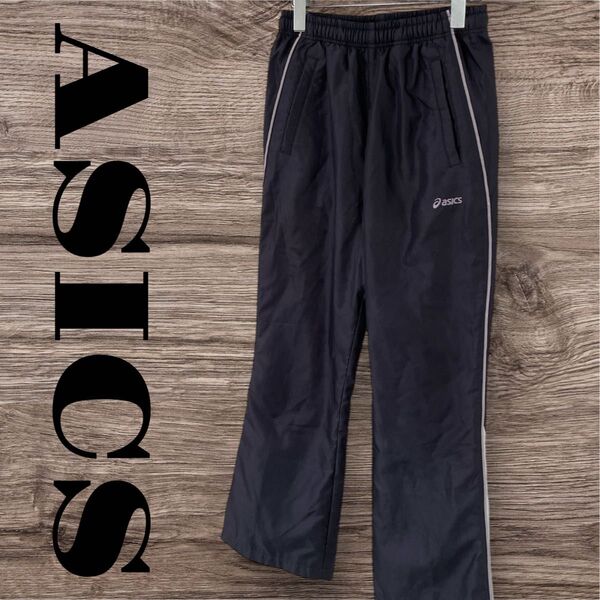 ASICS アシックス ジャージ パンツ ボトムス 長ズボン スポーツウェア レディース M ブラック 黒