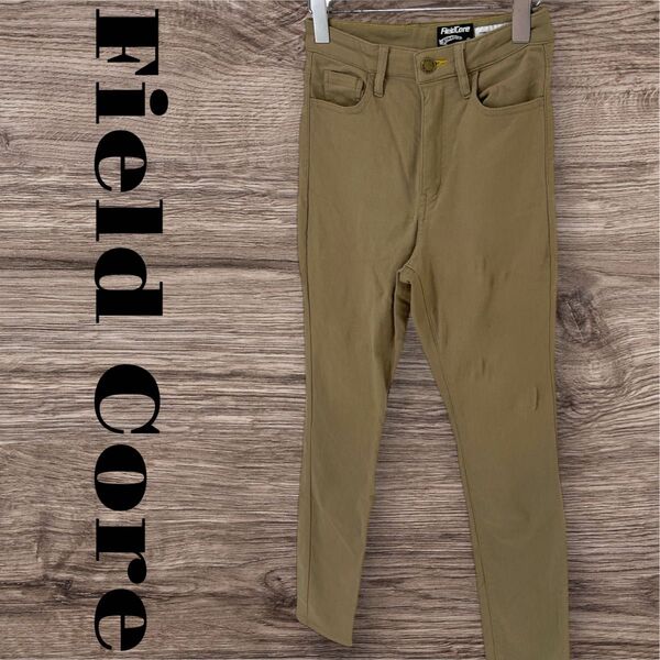 FieldCore フィールドコア パンツ ボトムス 長ズボン ストレッチパンツ レディース S ベージュ 無地