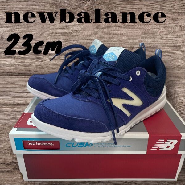 newbalance ニューバランス スニーカー シューズ 靴 レディース 23 ネイビー 紺 未使用 箱付き