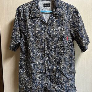 美品 Subciety ペイズリー柄 半袖シャツ Lサイズ