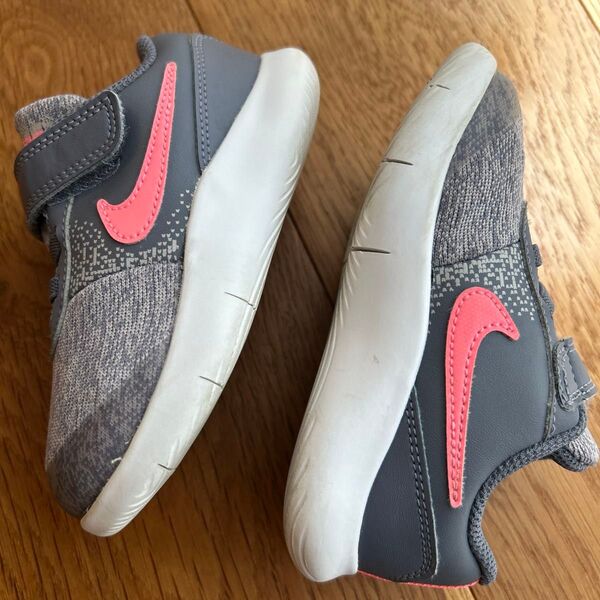 Nike ナイキ キッズ スニーカー グレー/ピンク 14cm AIR 安全靴 NIKE スニーカー