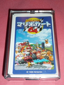  ultra rare! Kawai i! 1996 year Mario Cart 64 Mario character playing cards ( not for sale )*