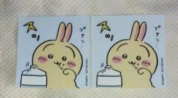 ちいかわちいかわらんどノベルティステッカーうさぎ2枚セット未使用
