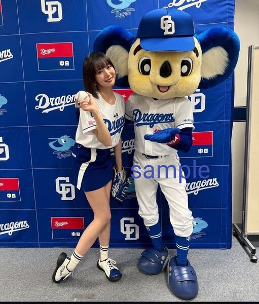 岡田紗佳 ドアラ中日ドラゴンズ写真