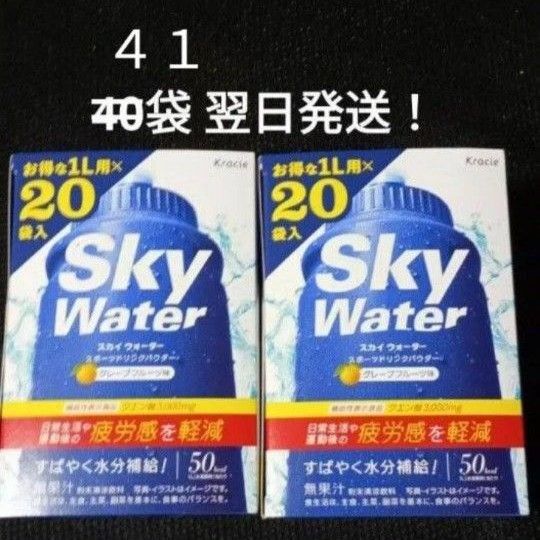 スカイウォーター41L分 グレープフルーツ味 日常生活・運動後の疲労感を軽減 機能性表示食品(クエン酸)翌日発送粉末飲料 クラシエ