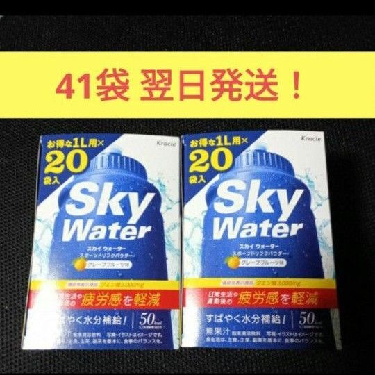 スカイウォーター41Lグレープフルーツ味 翌日発送 日常生活や運動後の疲労感を軽減 機能性表示食品(クエン酸)クラシエ粉末飲料